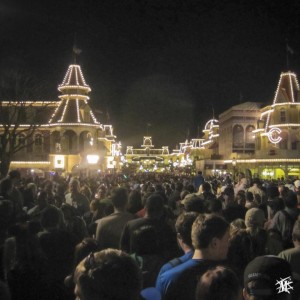 Disney World Main Street after the fireworks show